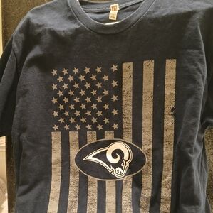 LA Rams American Flag Tshirt